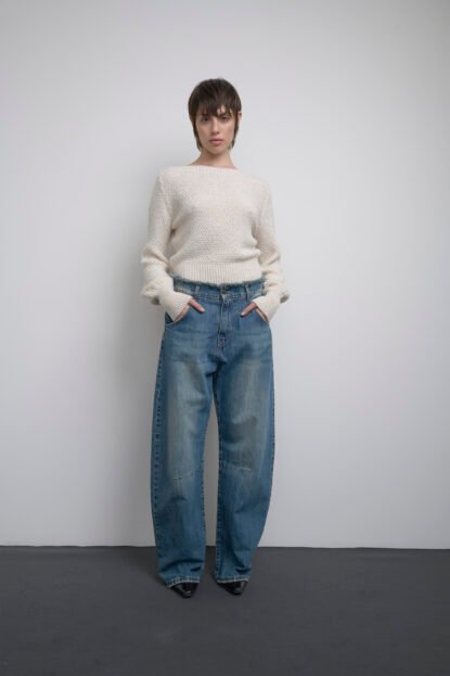 Maglia scollo lana e paillettes - SO ALLURE